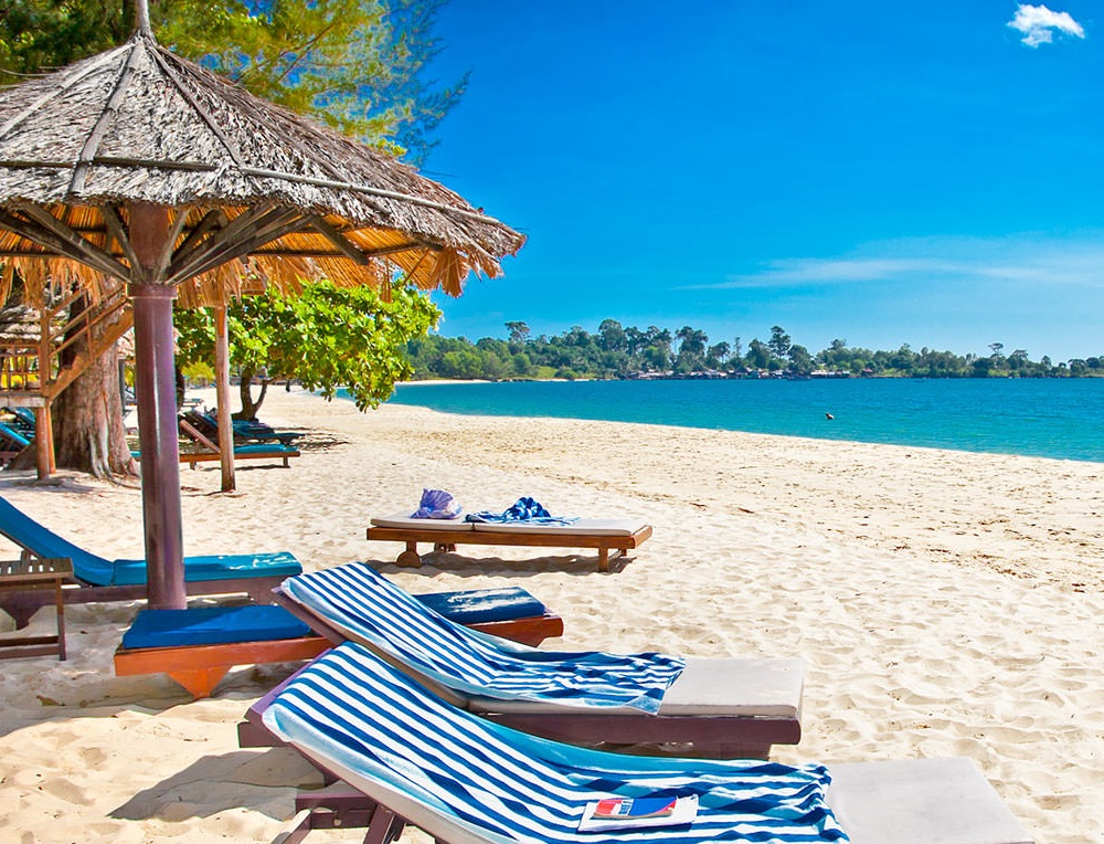 Beautiful beaches in Cambodia